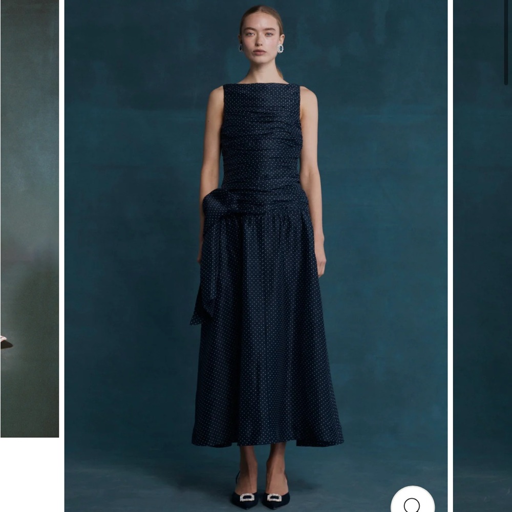 Elegant Navy Maxi Dress